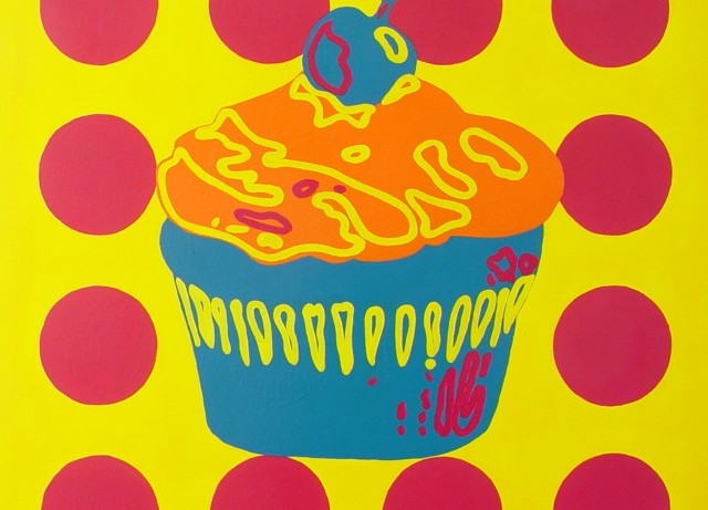 Cupcake, parasol b // 30"x30"x1.5" // Acrylic // 2012